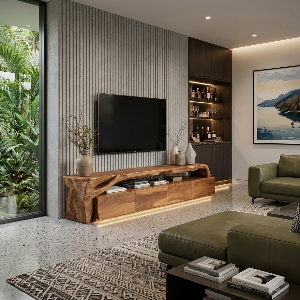 Modern TV Stand With Storage For Living Room