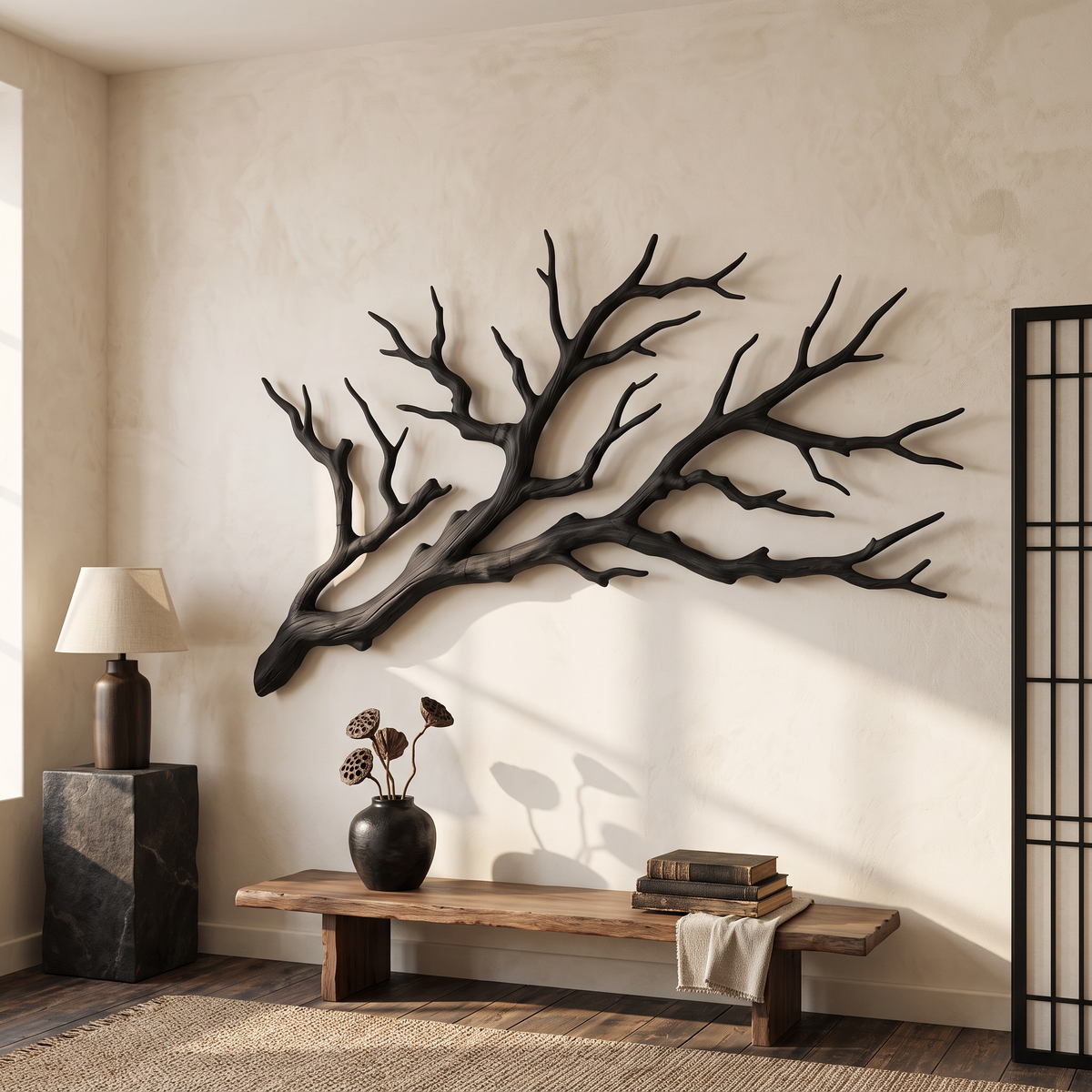 Rustic Tree Branch Wooden Wall Decor For Bedroom Headboard Wall Art